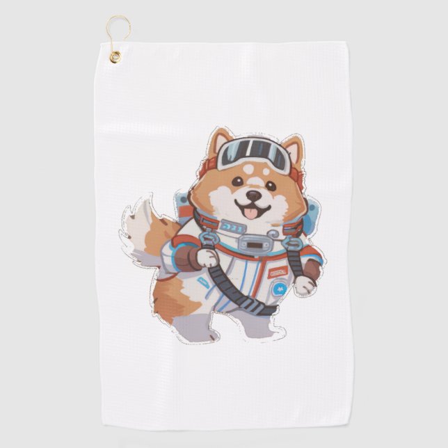 Spanisches Wasser und Wein Funny Hund 1 Golfhandtuch (Vorderseite)