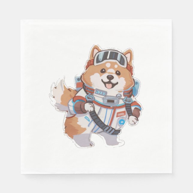 Spanisches Wasser und Wein Funny Hund 1 Serviette (Vorderseite)
