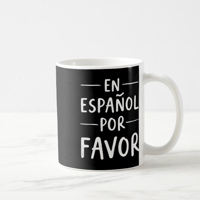 Spanischlehrer auf Spanisch bitte Kaffeetasse (Rechts)