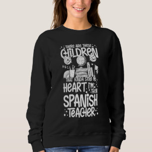 Spanischlehrer Spanienflagge Sprachunterricht Schü Sweatshirt