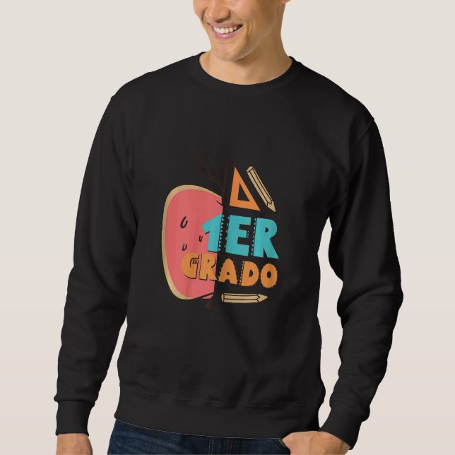 Spanischlehrerin Primer Grado Niedlich Maes Sweatshirt (Vorderseite)