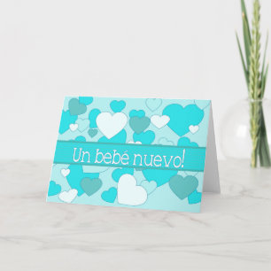 Spanish Baby Boy Gratulationen Karte