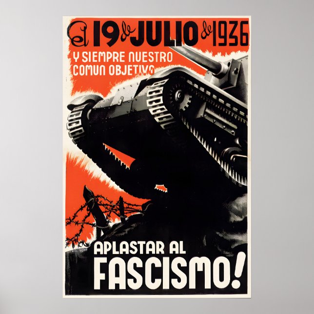 Spanish Civil War Poster Our common objective (Vorne)
