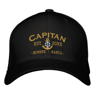SPANISH El Capitan Nautical Personalisiert Bestickte Kappe