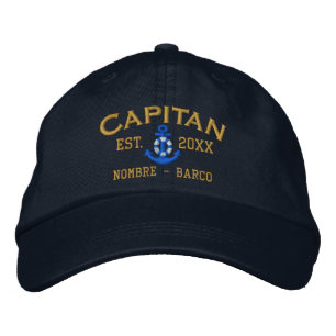 SPANISH El Capitan Style Easy to Personalize Bestickte Baseballkappe