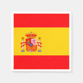 Spanish Flag Paper Napkins Serviette