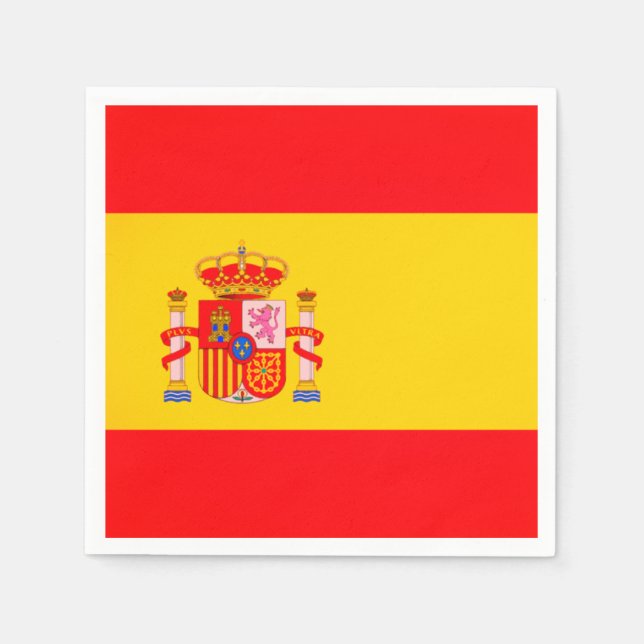 Spanish Flag Paper Napkins Serviette (Vorderseite)
