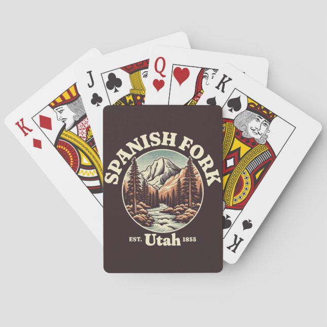 Spanish Fork, Utah Spielkarten (Rückseite)