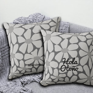 Spanish Hello Autumn Fall Vibes Personalisieren Kissen