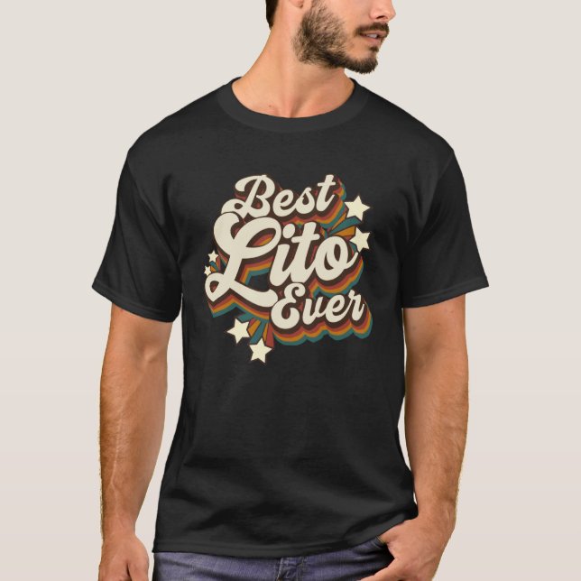 Spanish Lito Grandpa  Best Lito Ever T-Shirt (Vorderseite)