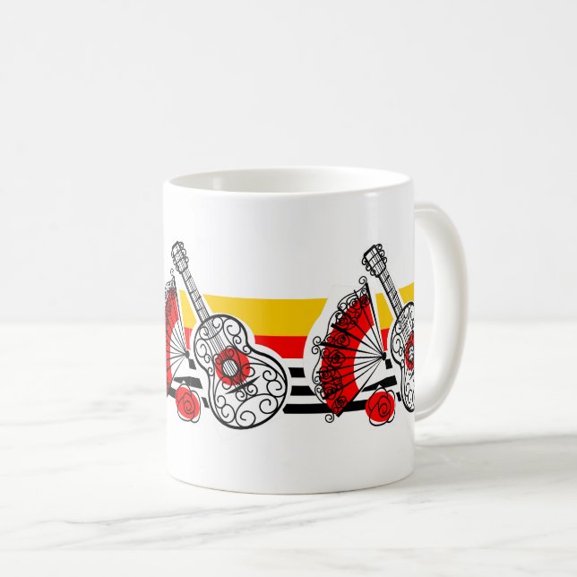Spanish Souvenirs Classic Stripe Trio Tasse (VorderseiteRechts)
