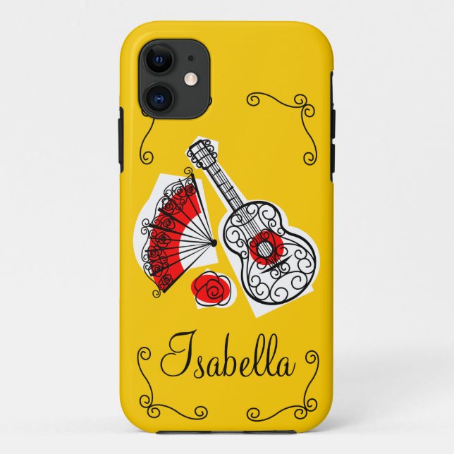 Spanish Souvenirs Corners Name iPhone 5 Fall Case-Mate iPhone Hülle (Rückseite)