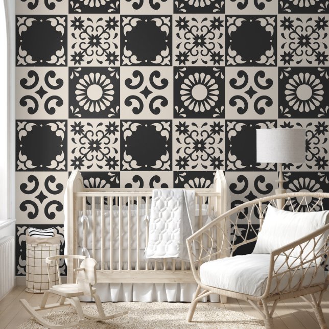 Spanish Style Tiles - Peel and Stick Wallpaper Tapete (Kinder)