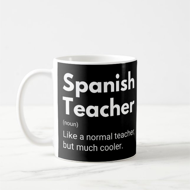 Spanish Teacher Funny Educator Definition Kaffeetasse (Links)