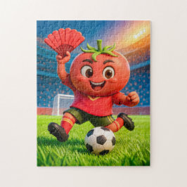 Spanish tomato soccer player on vibrant stadium fi puzzle