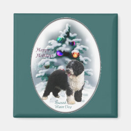 Spanish Water Dog Weihnachtsgeschenke Magnet