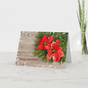 Spanishn Weihnachten - Weihnachtsbaum, Poinsettia