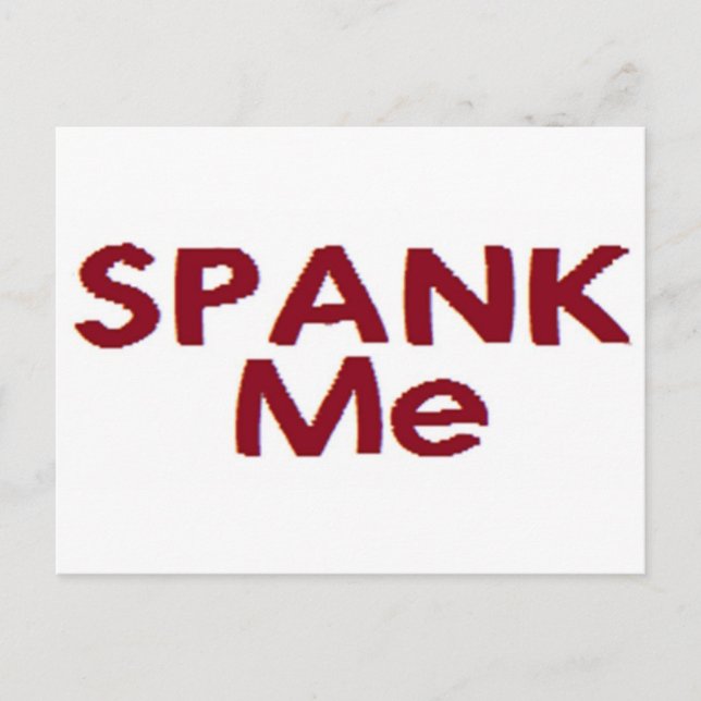 Spank Postkarte (Vorderseite)