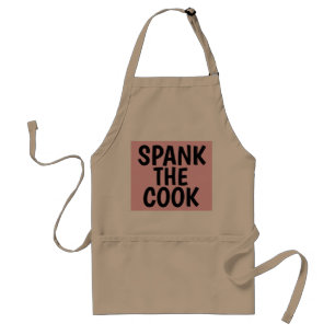 SPANK THE COOK, Funny Kitchen Schürze