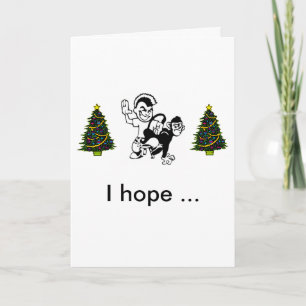 Spank-The-Monkey, Weihnachtsbaum, Weihnachten... Feiertagskarte