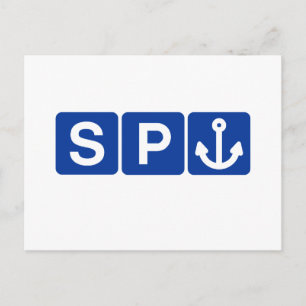 Spanker Symbol Joke Postkarte