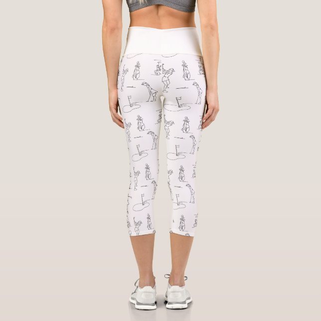 Spanne für Golf Capri Leggings (Rückseite)