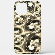 Spannende Fraktal-Verbindung von hellen beigen Str