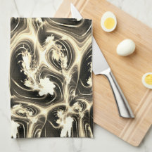 Spannende Fraktal-Verbindung von hellen beigen Str