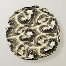 Spannende Fraktal-Verbindung von hellen beigen Str