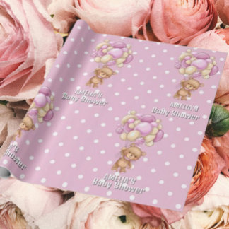 spannende Teddy Bear Baby Dusche Geschenkpapier