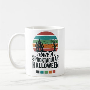 Spannendes Halloween Vintage Gravur Shirt Des Kaffeetasse