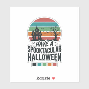 Spannendes Halloween Vintage Gravur T-Shirt Des Aufkleber