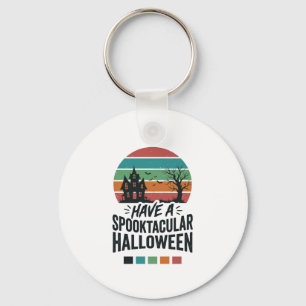 Spannendes Halloween Vintage Gravur T-Shirt Des Schlüsselanhänger
