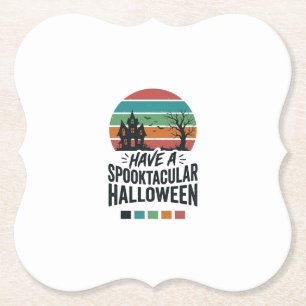 Spannendes Halloween Vintage Gravur T-Shirt Des Untersetzer