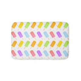 Spannendes sommerliches Watercolor Popsicle-Muster Badematte