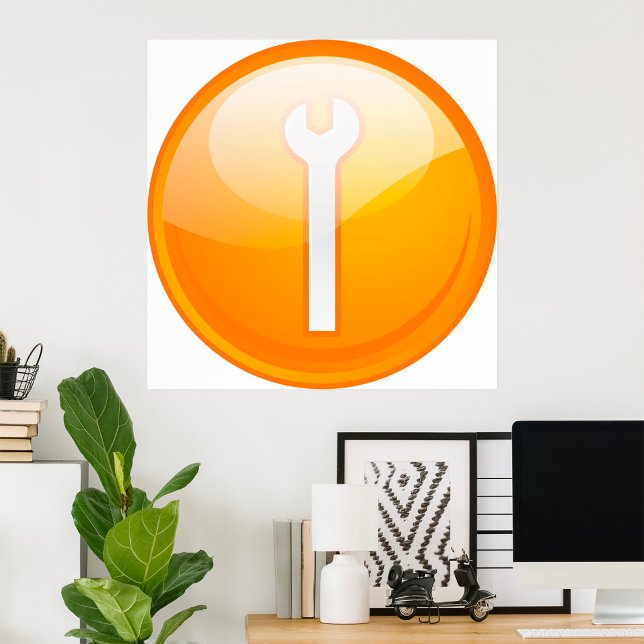 Spanner Symbol Tool Poster (Von Creator hochgeladen)