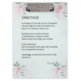 Spannung - Liebe des Bewusstseins Klemmbrett