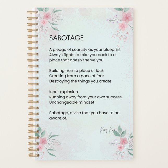 Spannung - Liebe des Bewusstseins Planer (Vorderseite)