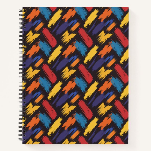 "Spannung Puls: Brushstroke Rebellion" Notizbuch (Vorderseite)