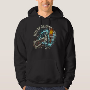 Spannungsteilung Elektriker Geschenk Heißer Draht Hoodie
