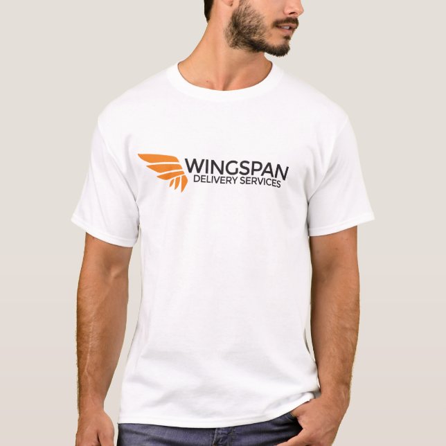 SPANNWEITE Zustelldienst-Logo-T - Shirt (Vorderseite)