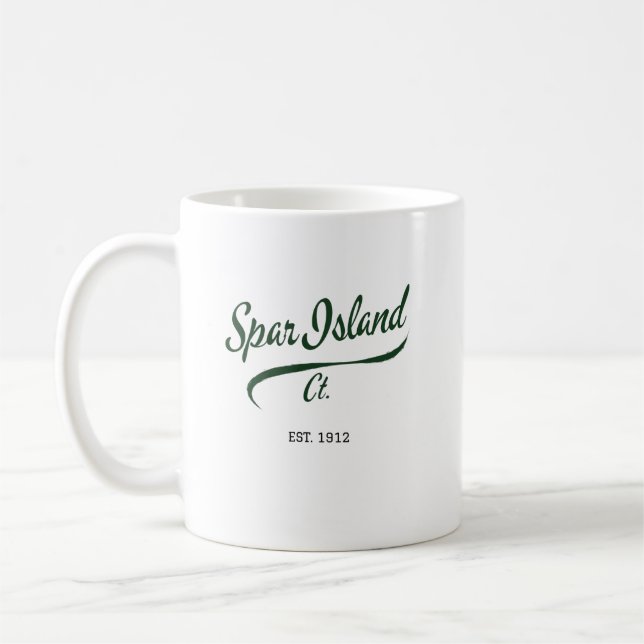 Spar Island, CT Vintag Coffee Tasse (Links)