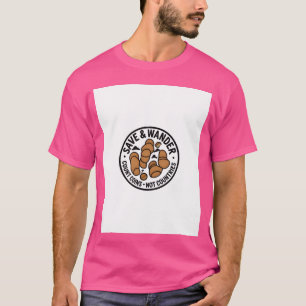 Spar- und Wander-Croissant-Münzen lustig T-Shirt