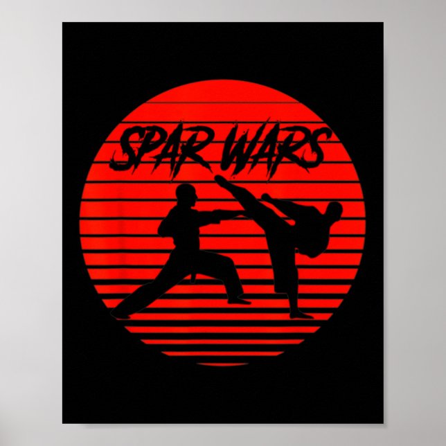 Spar Wars Karate Shotokan Kampfkunst Poster (Vorne)