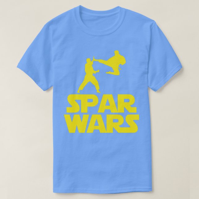 Spar Wars Kick Boxing Taekwondo Karate T-Shirt (Design vorne)