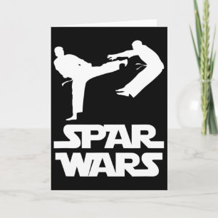 Spar Wars Lustiger Spruch Taekwondo Mma Fighter Ka Karte