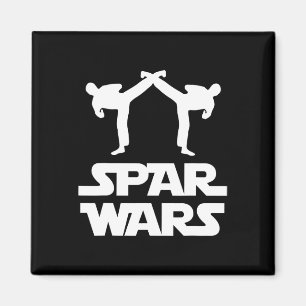 Spar Wars Mixed Martial Arts Karate Taekwondo Boxi Magnet