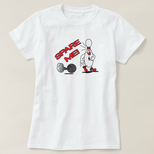 Spare Me Bowling Button | SPASS T-Shirt (Design vorne)