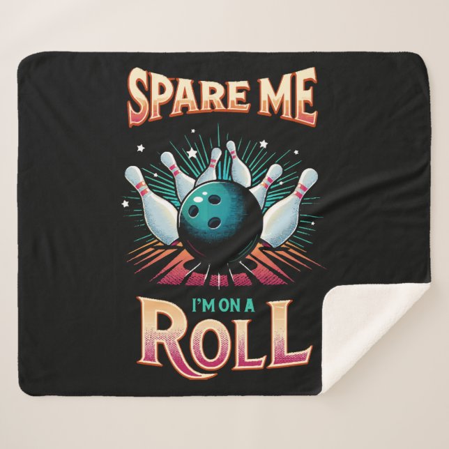 Spare me on a Roll - Bowling Sherpadecke (Vorderseite (Horizontal))
