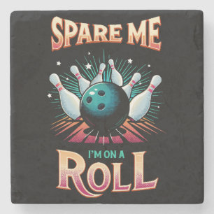 Spare mich, ich bin auf Erfolgskurs - Bowling Steinuntersetzer
